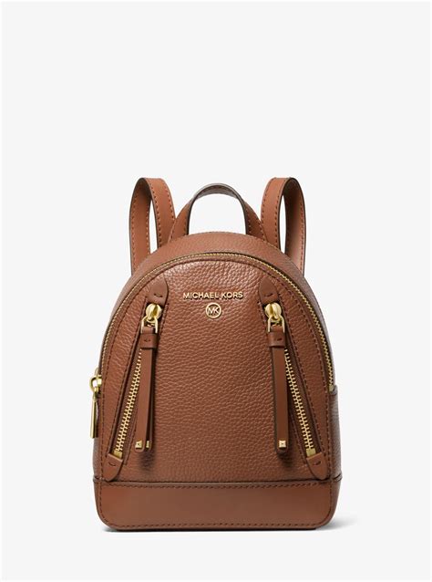 michael kors susie small pebbled leather backpack|Michael Kors Susie Small Flap Pebbled Ballet Leather Backpack .